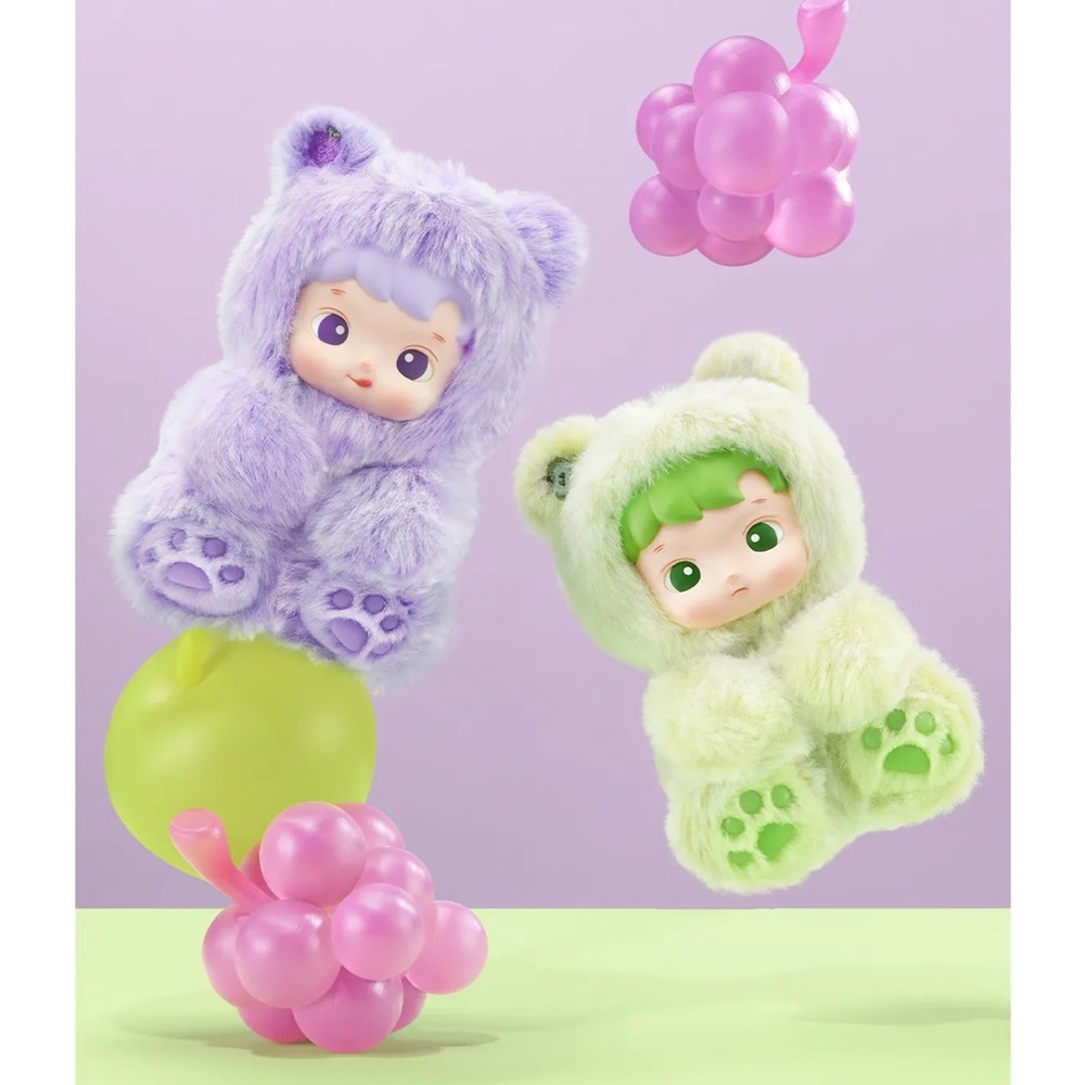 POP MART HACIPUPU Gummy Bear Plush Pendant Green Apple 🍏 - Picture 3 of 4